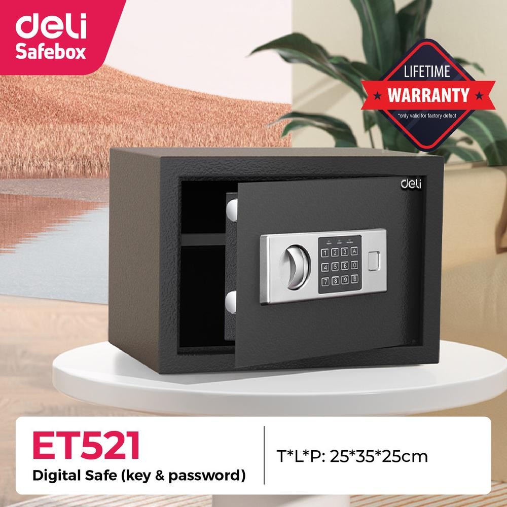 

BRANKAS DIGITAL DELI ET 521 / SAFE DEPOSIT BOX HOTEL RUMAH / ELECTRONIC CASH BOX ET521 AST