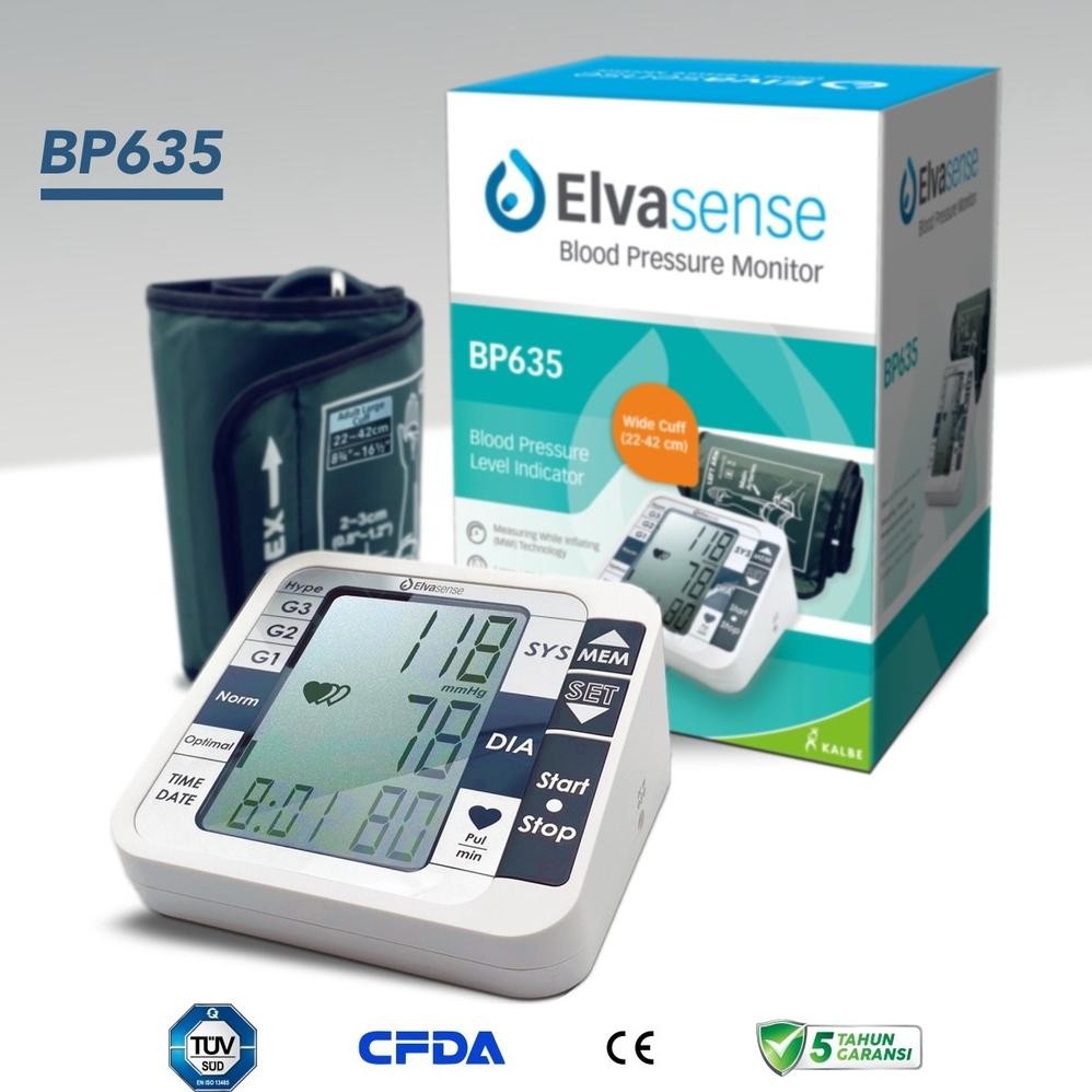Tensimeter Digital Elvasense BP635 - Tensi Digital Elvasense Original Alat Ukur Tekanan Darah
