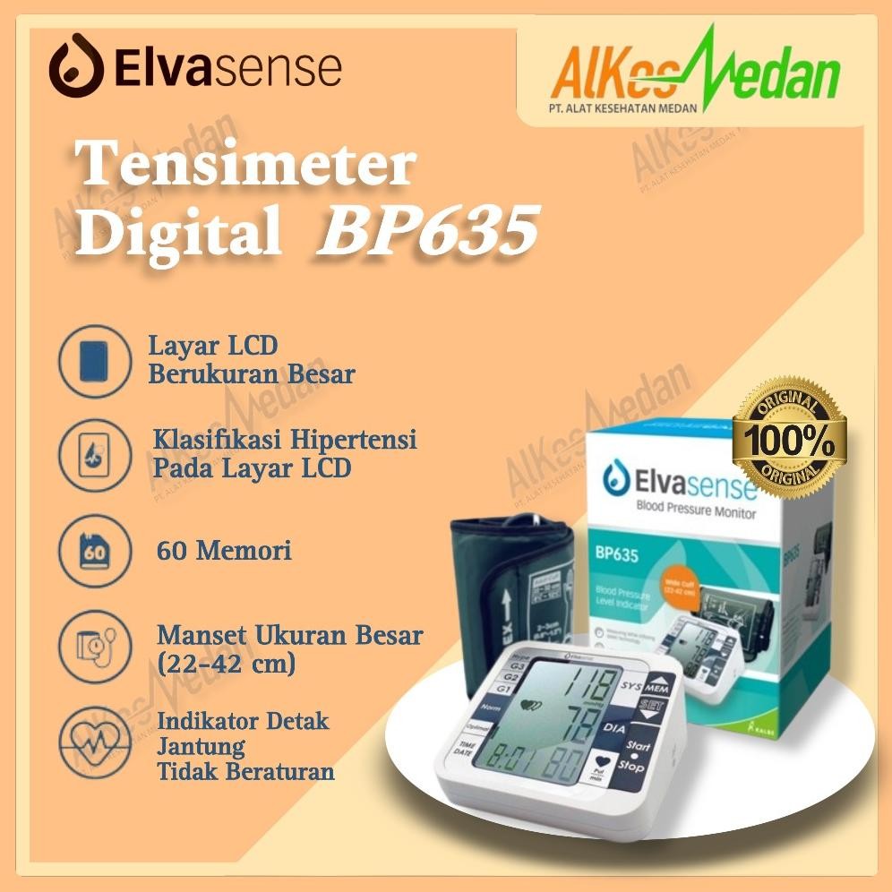 TENSIMETER DIGITAL ELVASENSE BP635 - TENSI DIGITAL ELVASENSE ORIGINAL ALKES MEDAN