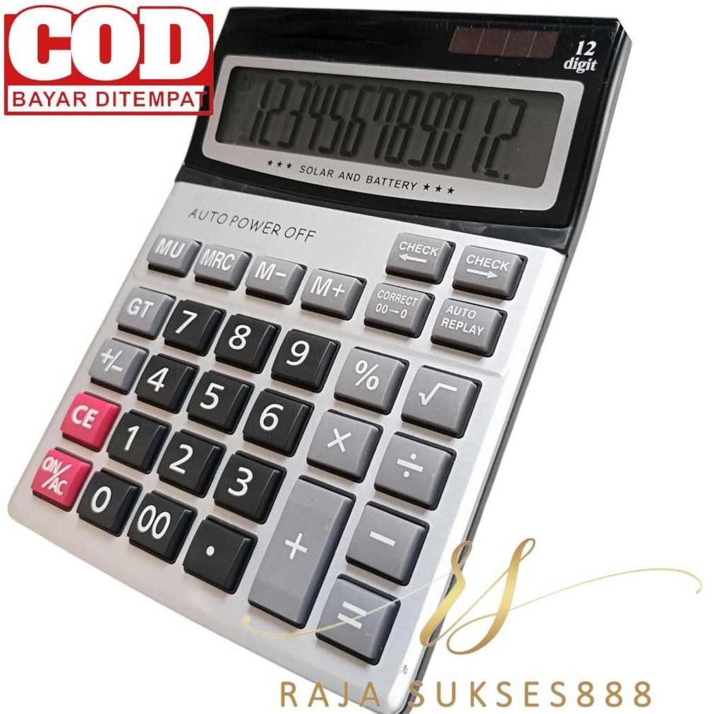 

CalculatorSDC-912C 12 digit | Kalkulator dagang batre AA 912c Kalkulator Murah CT AST