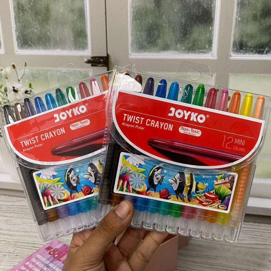 

Krayon Twist Joyko Mini isi 12 PCS Lengkap Best Quality / Crayon Twist JOYKO 1 Set isi 12 Pieces Kualitas Terbaik Perlengkapan Sekolah Anak Terlengkap Harga Terjangkau Bisa Grosir dan COD AST