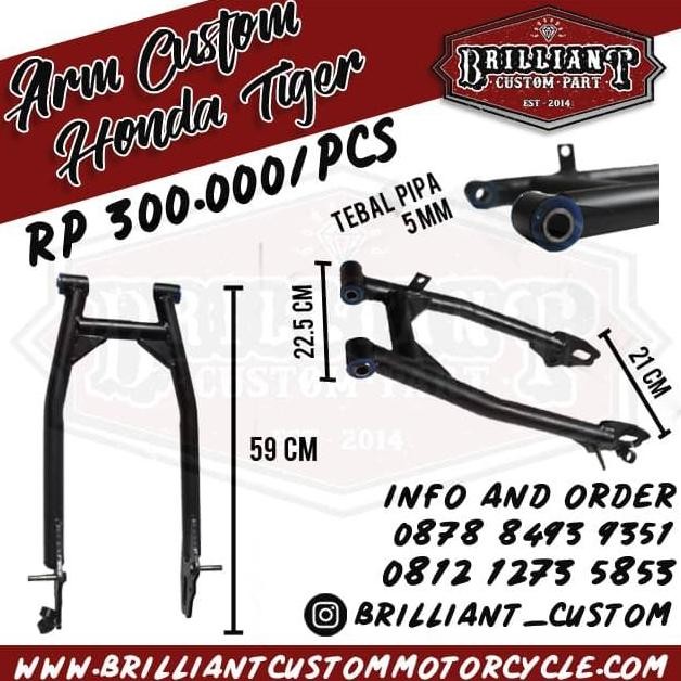 Swing Arm Custom untuk GL Ter Mega Pro CB Honda