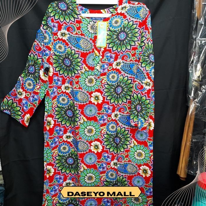 DASTER BATIK MUSLIM KENCANA UNGU TANGAN PANJANG LABEL BIRU ASLI BEST QUALITY