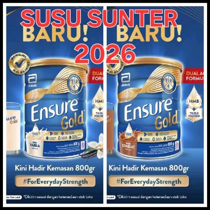 

Terlaris Ensure Gold Vanila Coklat 800 Gram/800Gr/Vanilla/ Chocolate Good Quality