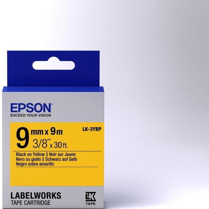 

Epson Label 9Mm Black On Yellow 9M Labelworks Tape Cartridge Lk 3Ybp New Stok
