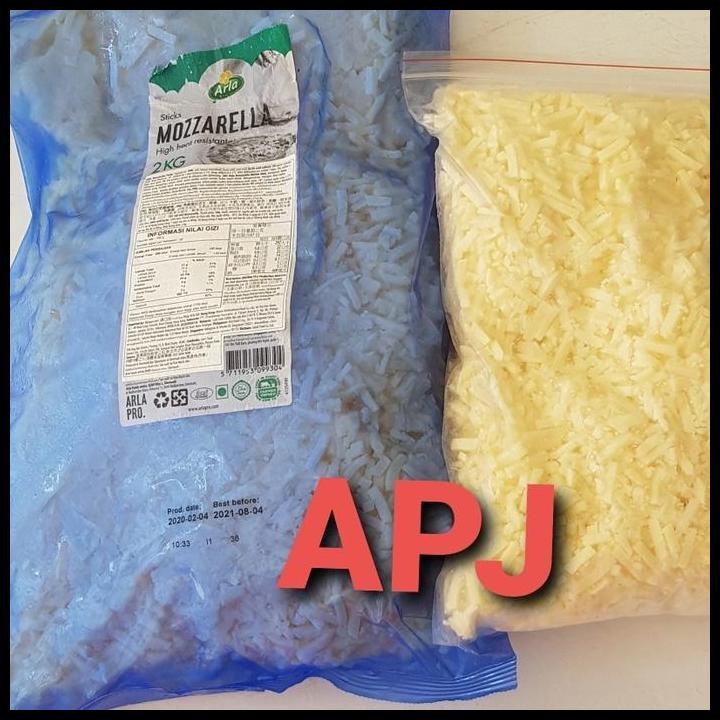 

Terlaris Mozarella Parut 1Kg Repack Arla Good Quality