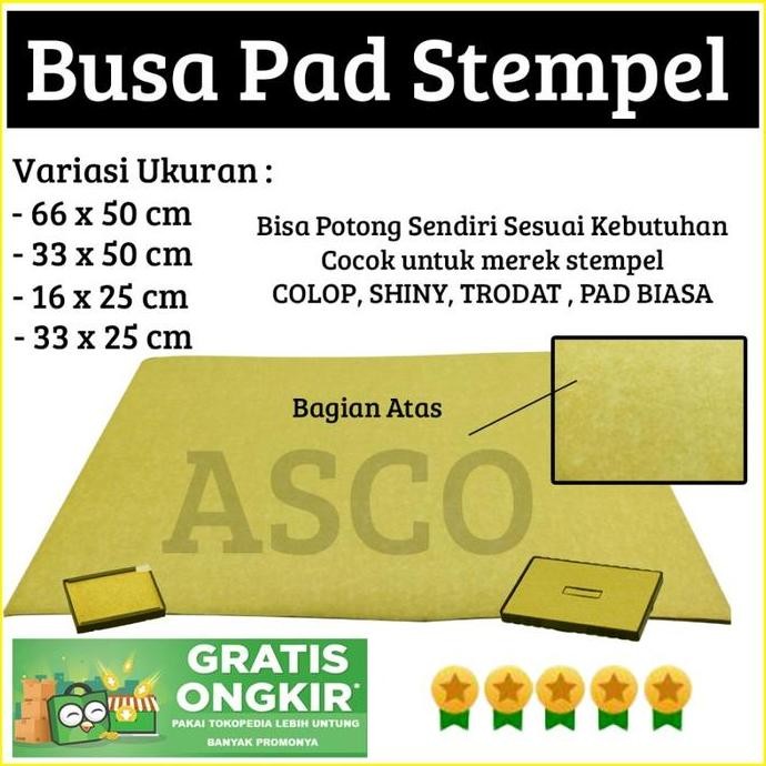 

Terlaris Busa Untuk Pad Stempel, Foam Pad Colop, Trodat, Shiny Premium SALE