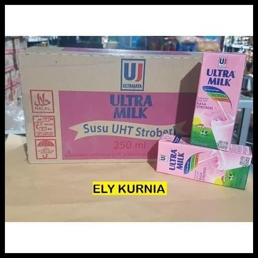 

Terlaris Susu Uht Ultra Stroberi 250 Ml / Ultra Milk Strawberry Good Quality