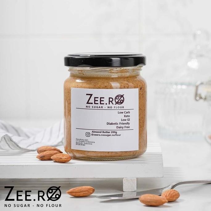 

Terlaris Zeero Almond Butter 200gr / 100% Almond / Gluten free /No Preservative SALE