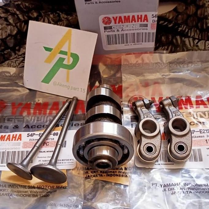 Paket komplit Noken as+Klep set+Platuk klep 54P Mio j/Mio GT/Soul GT