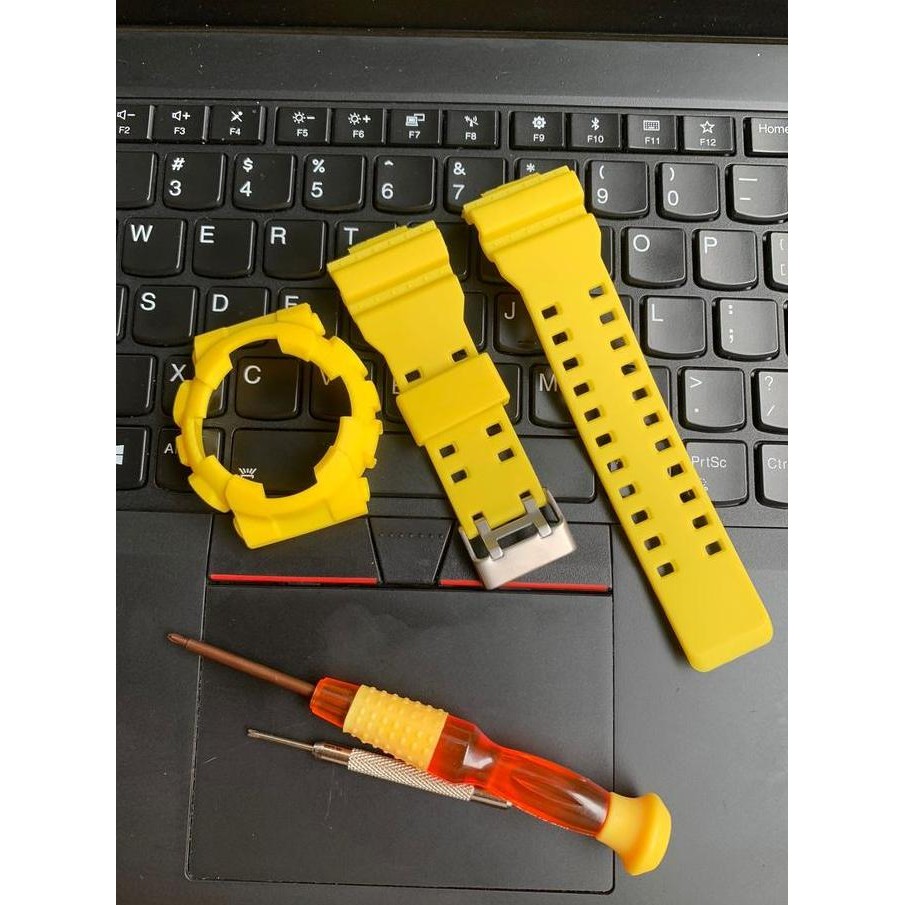 Tersedia Kuning bazel jam tangan set g shock GA100 GA-110 bezel jam tangan