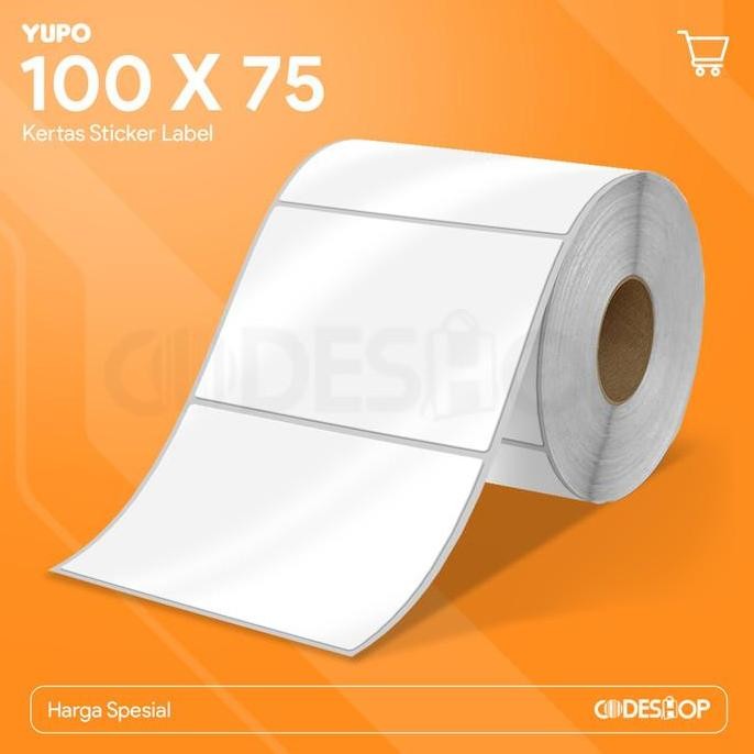 

Shop Stiker Label Bar 100X75Mm Yupo 1 Line 1000 Pcs Tahan Air New Stok