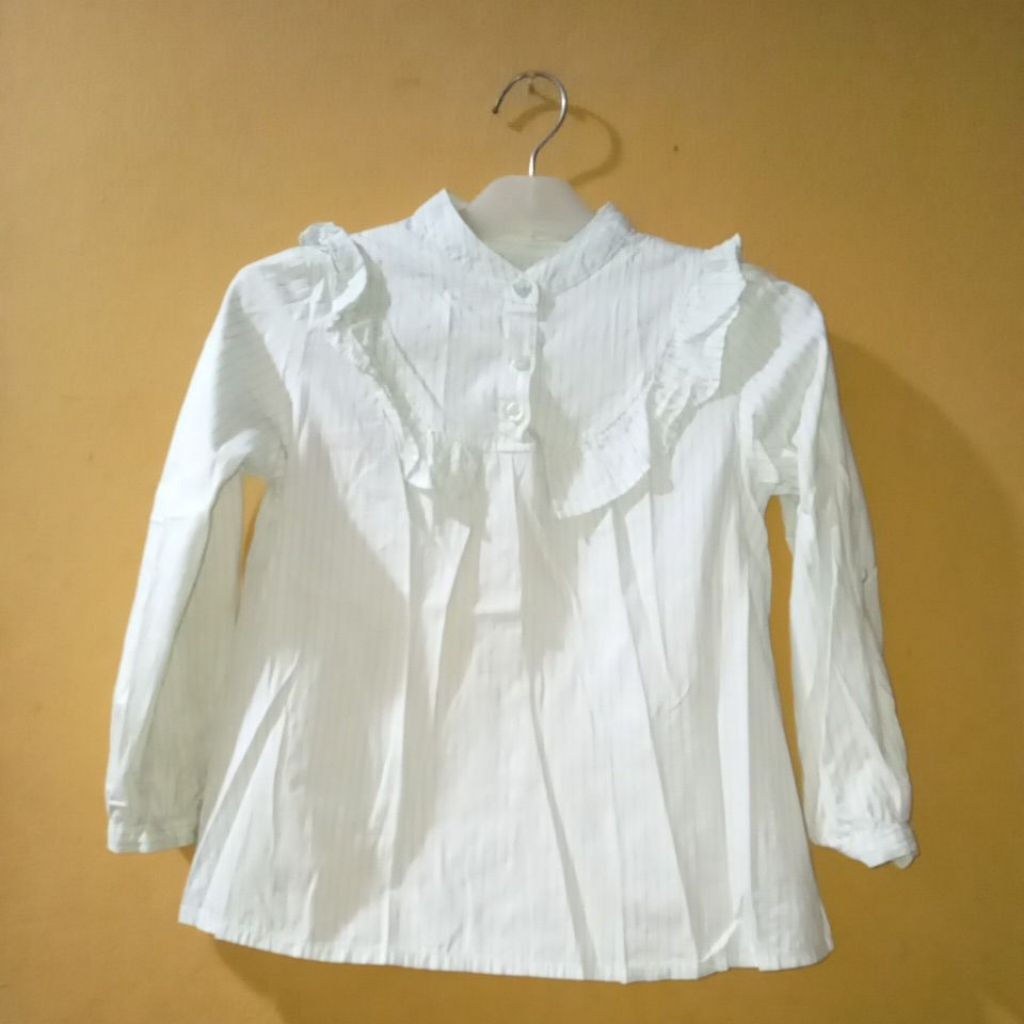 TSY BAJU ANAK KEMEJA GARIS SAGE GREEN