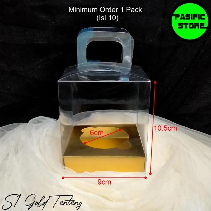 

Box Cupcake Tenteng Mika Gold Isi 1 Cupcake (1 Pack Isi 10 Box)