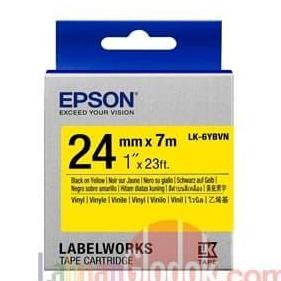 

Epson Label 24Mm Vinyl Black On Yellow 7M Lk-6Ybvn/Epson 24Mm Vinyl New Stok
