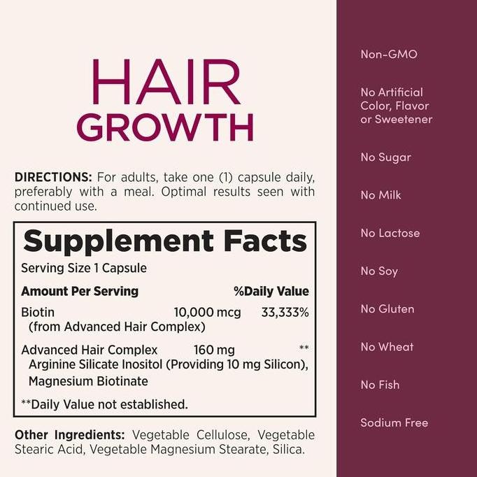 Natures Nature NatureS Bounty Extra Strength Hair Skin Nails Biotin