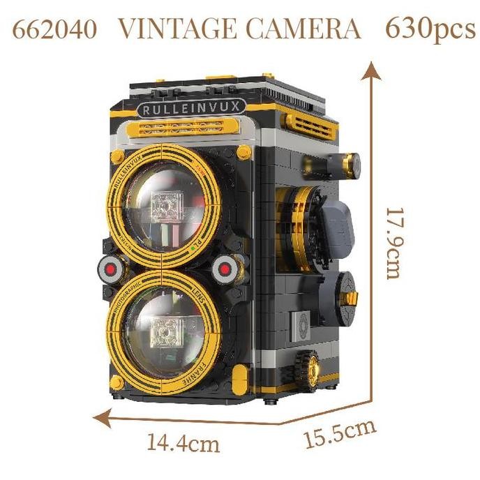 Tersedia Block City-ZG Vintage Camera Video Recorder Mainan Balok Susun Puzzle Bricks Kamera Video C