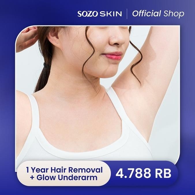 SOZO SKIN Hair Removal + IPL Glow Underarm 1 Year