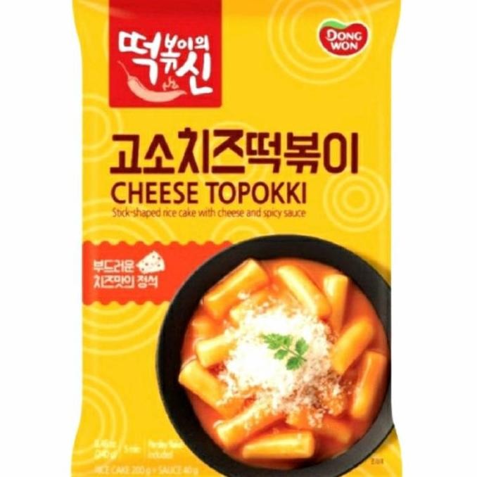 

Dongwon Tteokbokki Instant/Cheese Topokki/Kue Beras Rasa Keju