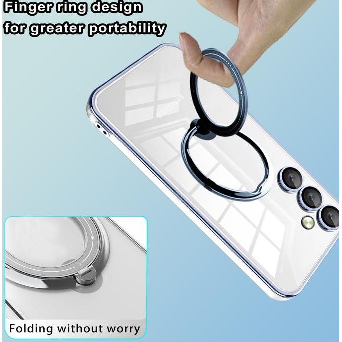 Tersedia Soft Case With Luxury Ring Plating Magnetic For Huawei P50 Pro - P40 Pro - P30 Pro Protecti