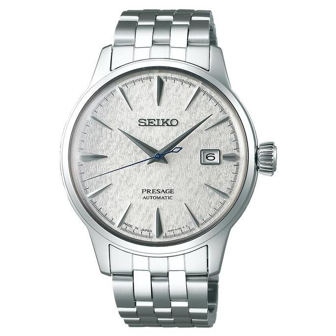 Murah Jam Tangan Pria Seiko Presage Srpc97J1 Cocktail Fuyugeshiki Automatic Silver Dial Stainless St