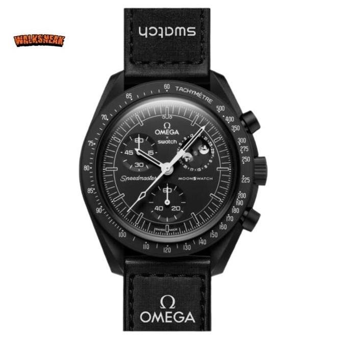 Murah Swatch X Omega Mission To The Moonphase Snoopy Black