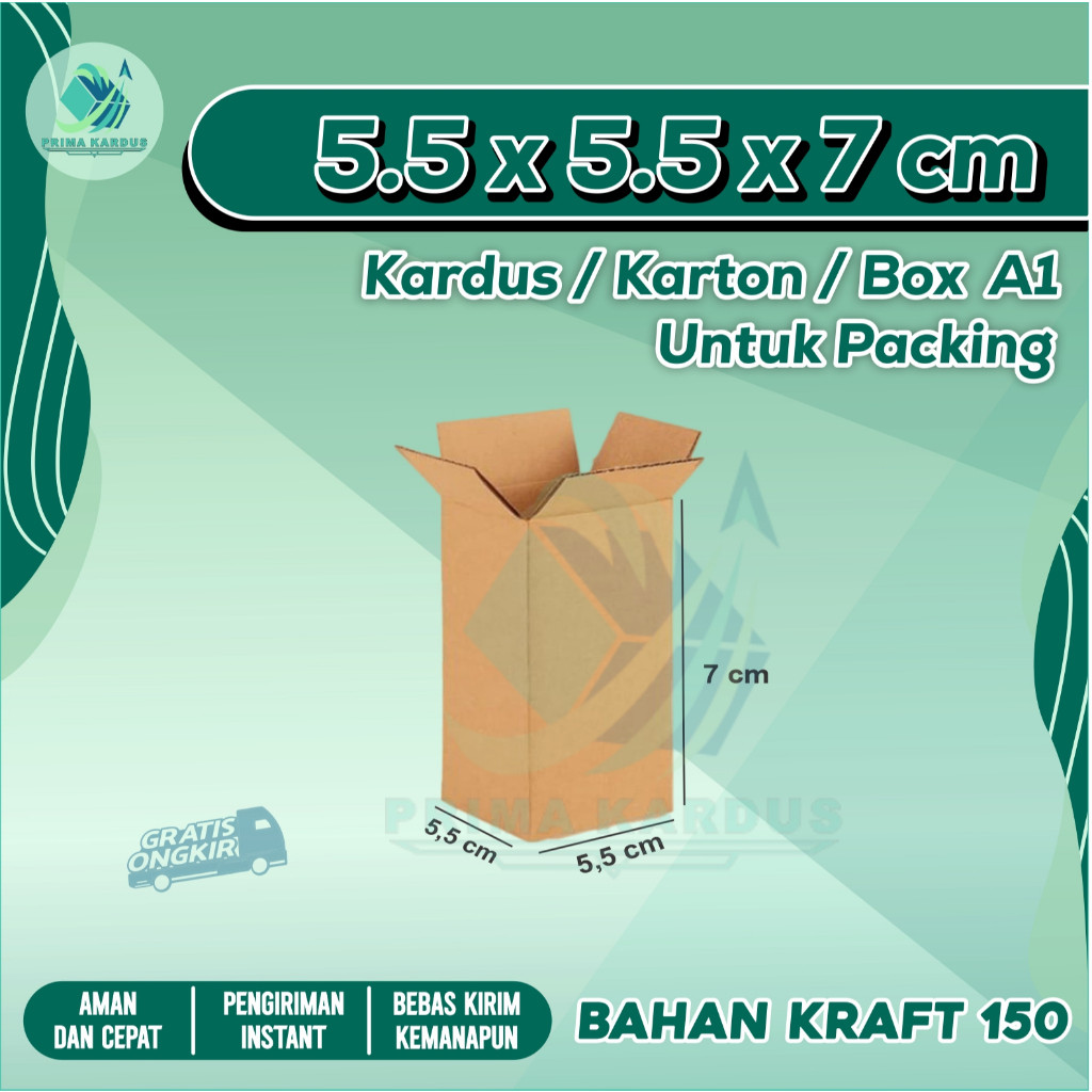 

Kardus Packing 5.5x5.5x7 | Box packing | Karton Packing