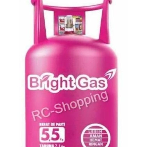 TERBARU - Tabung Bright Gas / Tabung Gas Pink 5,5 KG ( 5.5 KG ) + Full Isi