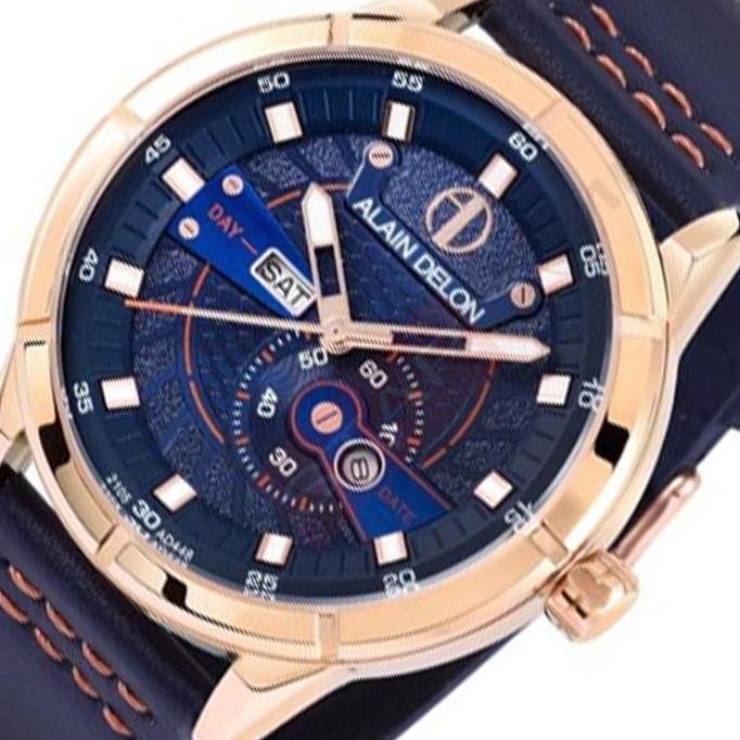 Murah Jam Tangan Alain Delon Jam Tangan Pria Ad448-1585 Original