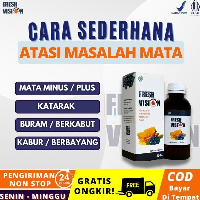 Fresh Vision Asli Obat Mata Herbal Sembuhkan Minus Mata Merah Katarak