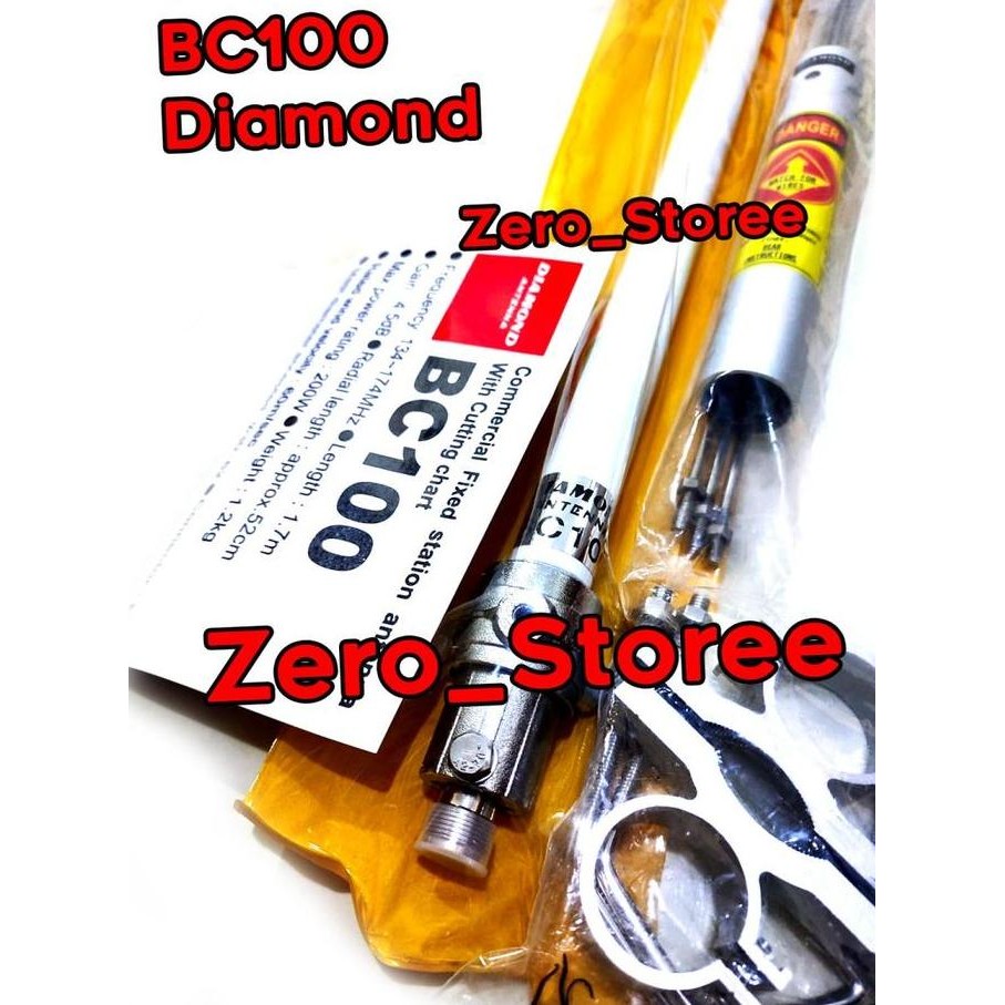 TERMURAH - Diamond BC100 Antena Radio RIG Gedung bc 100 Base VHF 134-174 TAIWAN