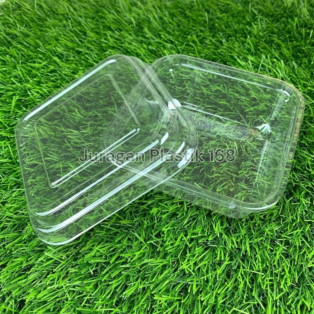 Ready (Isi 50) Mika Plastik 350Ml Square Kotak Persegi / Mika Kotak Buah 350 Ml