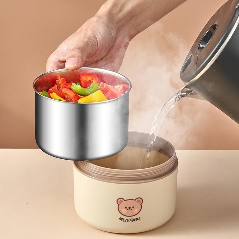 Ready Lunch Box Stainless Tempat Bekal Tempat Makan Stainless Bekal Makan Set 304 Baja Tahan Karat Y