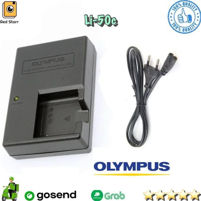 Tersedia Charger Olympus Li-50c For Baterai Li-50b Battery Camera Kamera