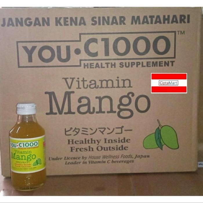 

YOU C 1000 Mangga 30 x 140ml Botol Beling Ori!!