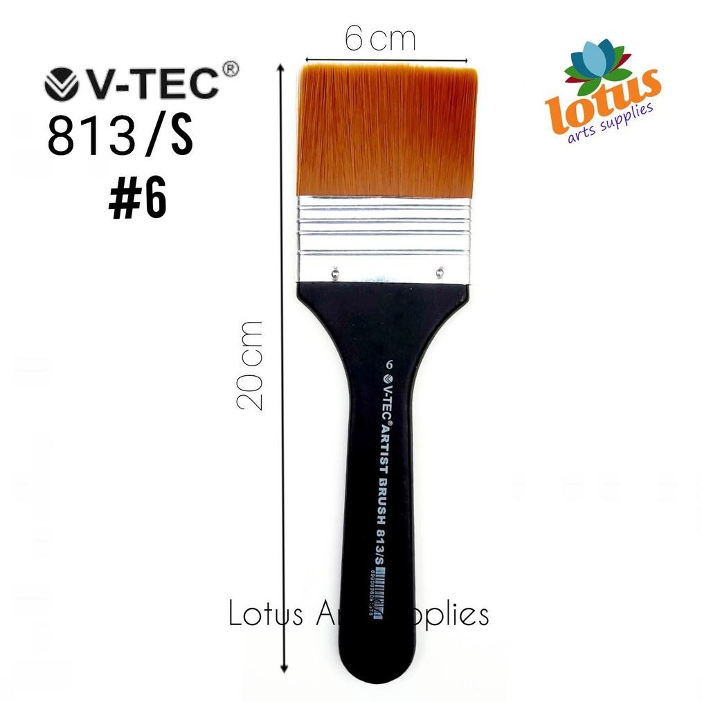 

V-TEC Kuas 813 No.6 short - Kuas Lukis AST