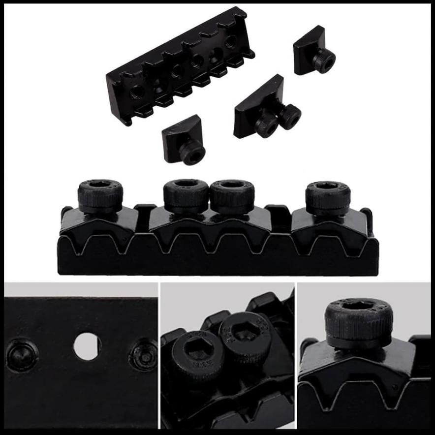 Nut Tremolo Locking 7 String Senar 48mm Black