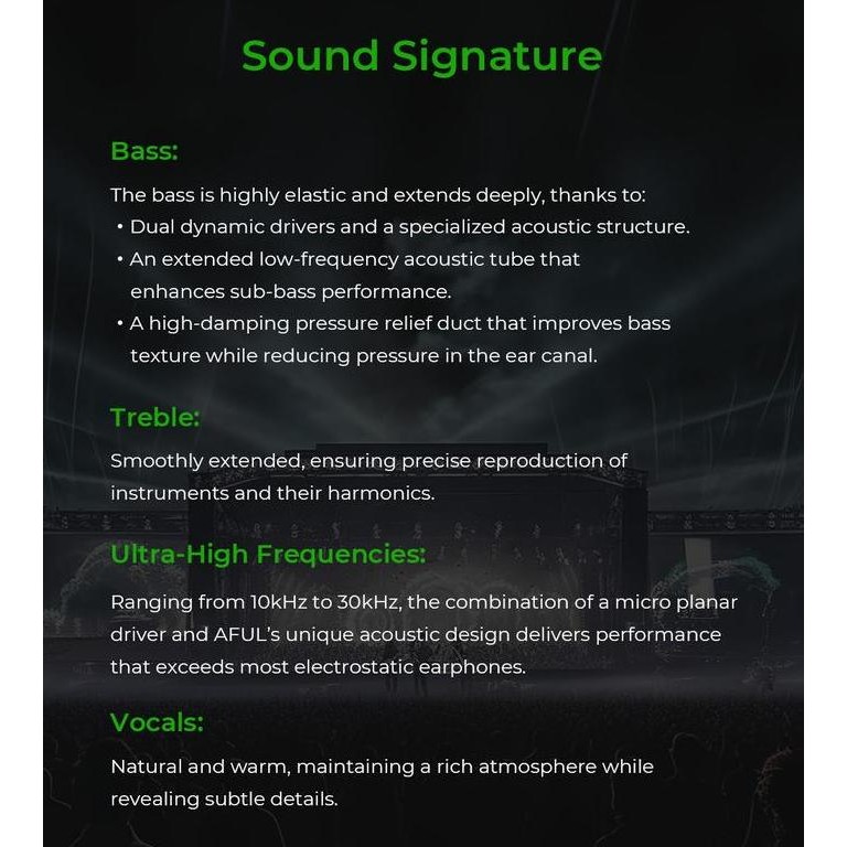 TERLARIS - AFUL PERFORMER 5+2 / PERFORMER 7 | 2DD+4BA+1 Micro Planar Drivers In-ear IEM