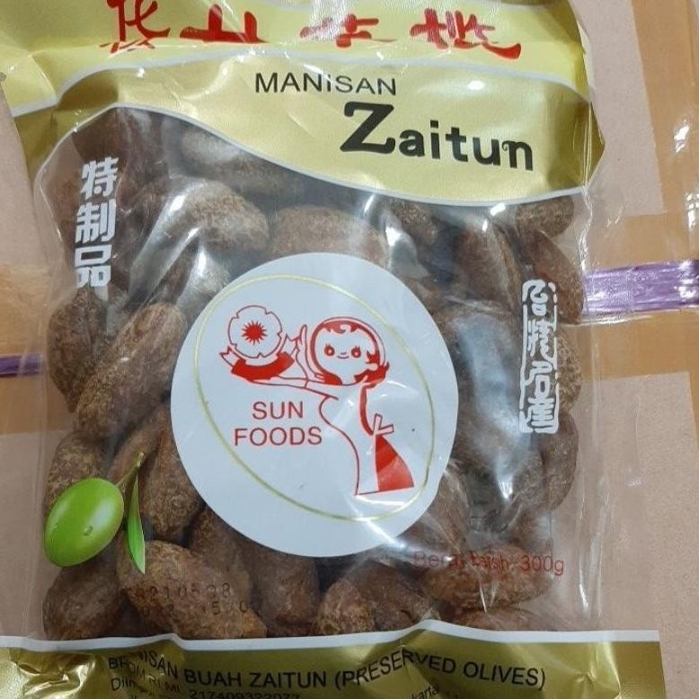 

SUN FOODS Manisan Buah Zaitun Tanpa Biji 300gr/Manisan Kana