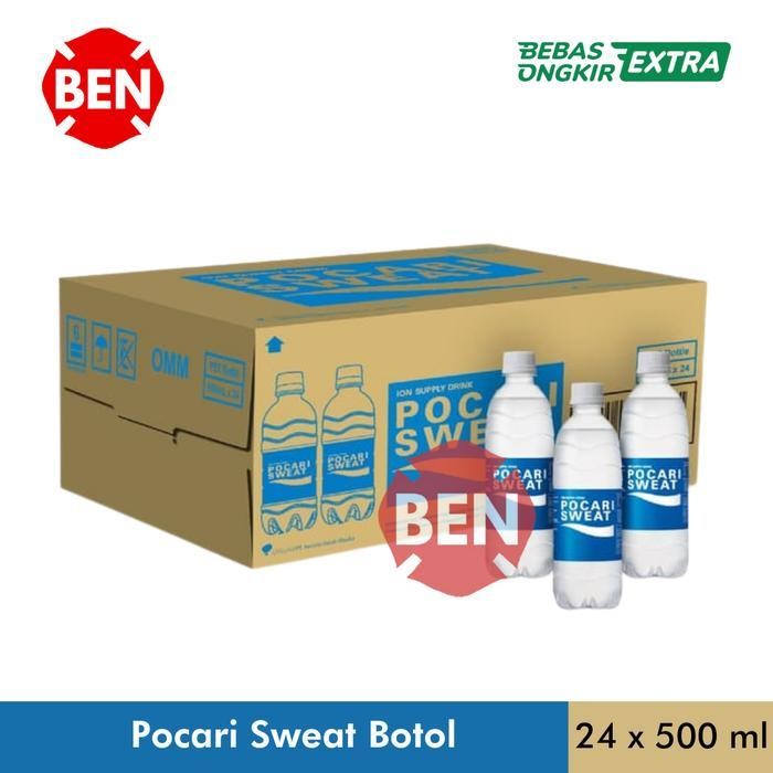 

Pocari Sweat Botol 500ml 500 ml 1 Dus isi 24 Botol Btl Grosir Ion Pet Ori!!