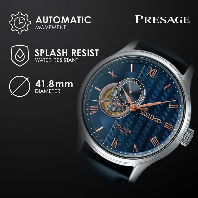 Promo Jam Tangan Pria Seiko Presage Leather Automatic Ssa421J1 Original
