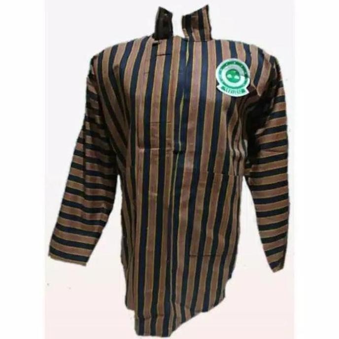 BAJU COUPLE SURJAN KEBAYA LURIK BIRU BAJU LURIK ADAT JAWA JOGJA SOLO GM