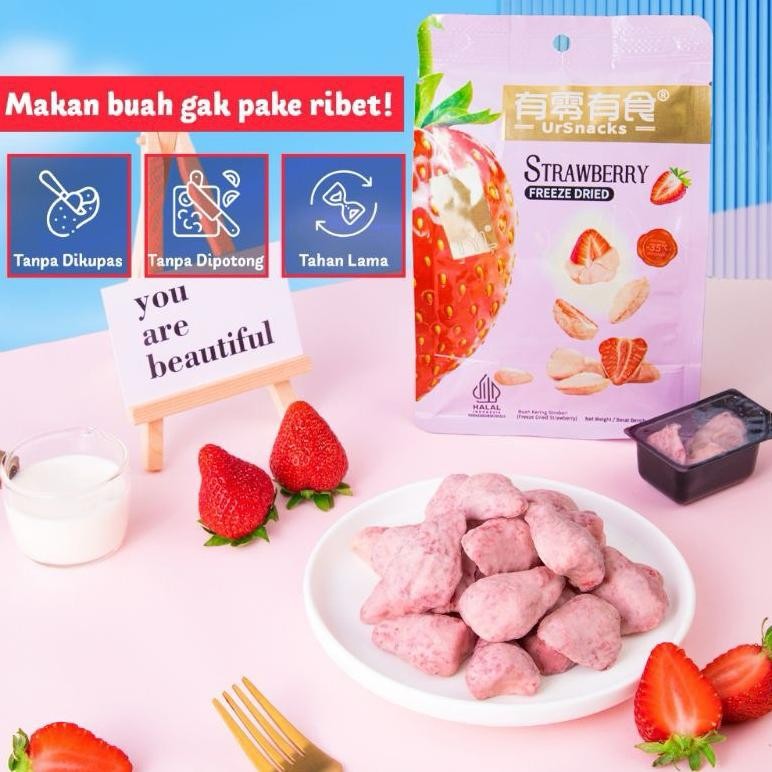 

(Halal) Tyl Freeze Dried Fruit / Snack Durian Vacum / Strawberry Beku