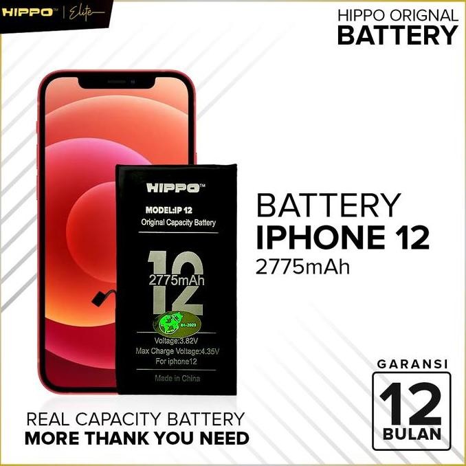 Hippo Baterai Iphone 12 | Iphone 12 Mini | 12 Pro | Iphone 12 Pro Max
