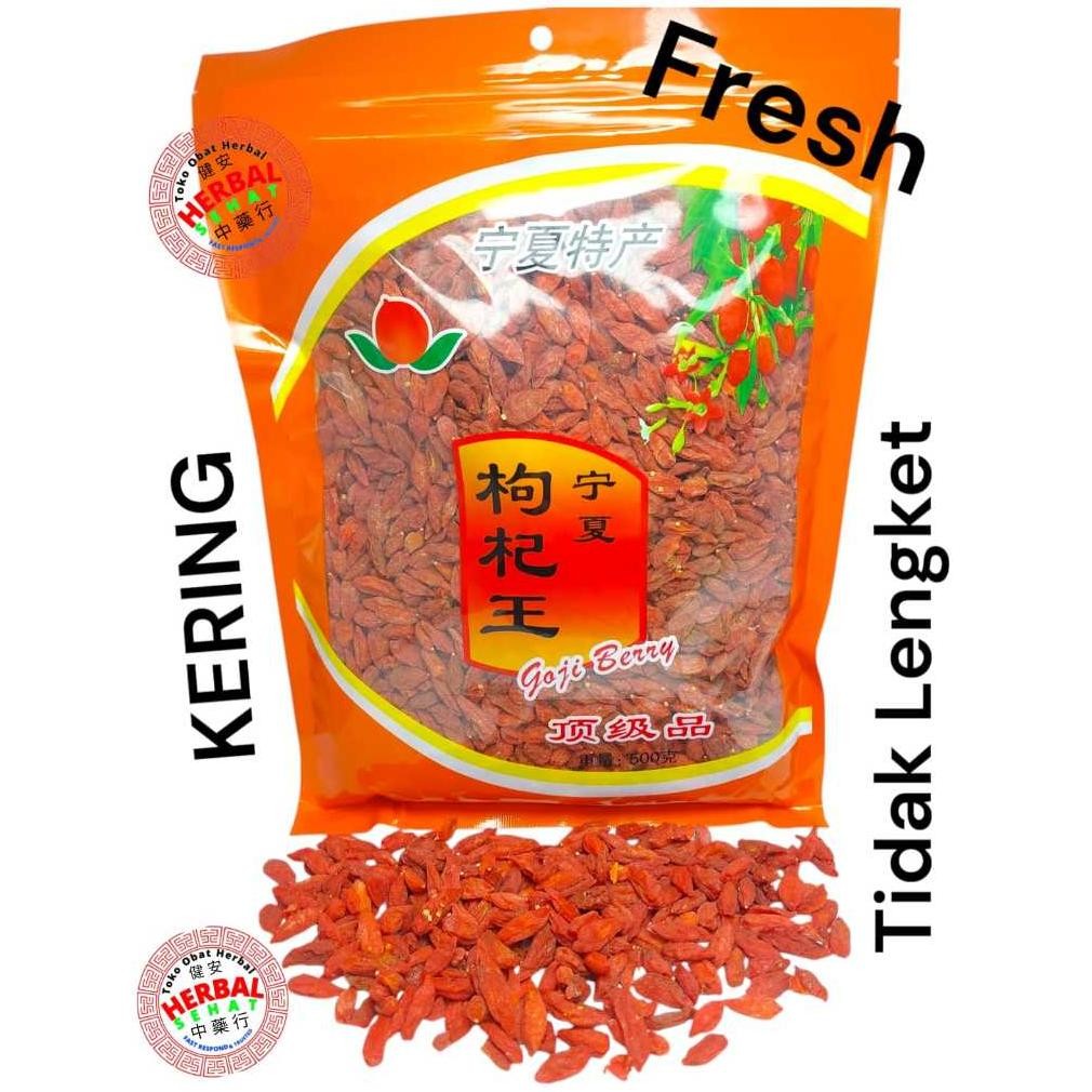 

Goji Berry 500 Gram - Gojiberry Manis Besar Tidak Lengket - Premium Quality - Keichi Kichi Keici
