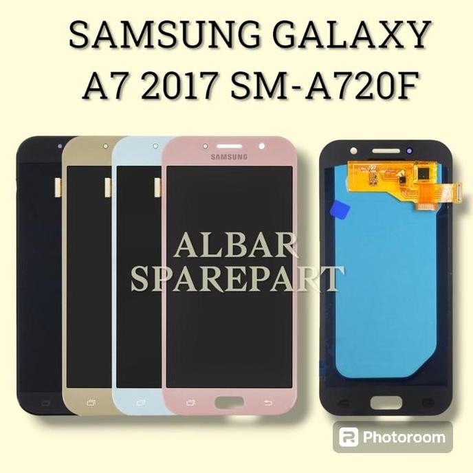 TERMURAH - LCD TOUCHSCREEN SAMSUNG GALAXY A7 2017 SM-A720F/DS A720 LAYAR ORIGINAL