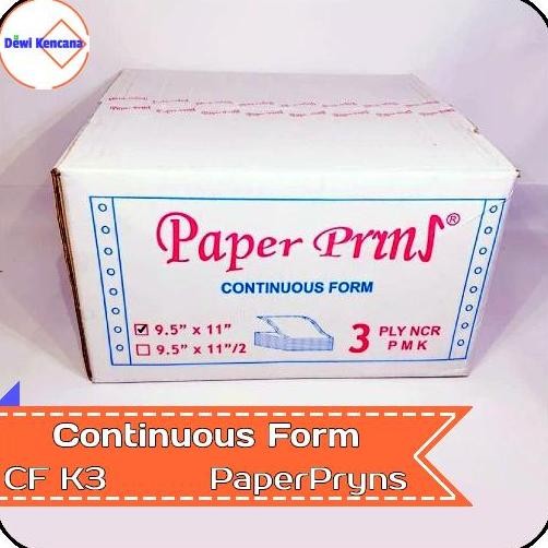 

TERMURAH - Kertas Continuous Form 9,5" x 11" 3 PLY NCR K3 PaperPryns