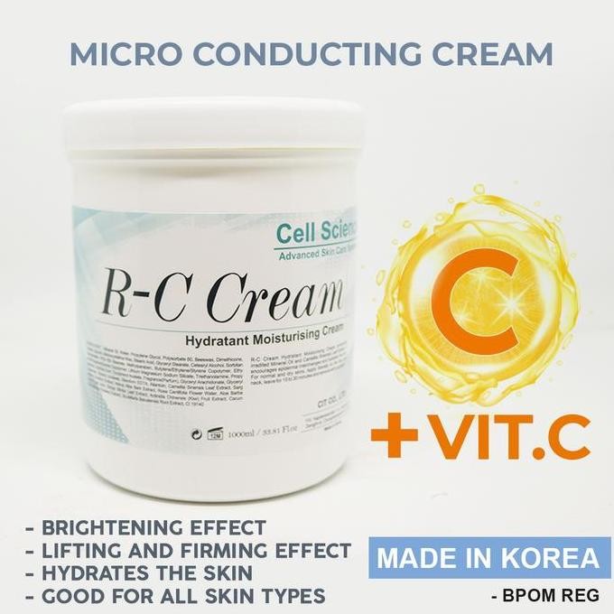 TERBARU - RC Cream RF CELL SCIENCE + VIT.C / Massage Cream Face Body Korea 1kg