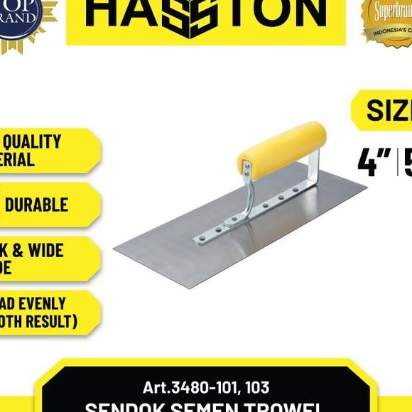 Hasston Sendok Semen Trowel 5X11 Cetok Semen Plester 3480101