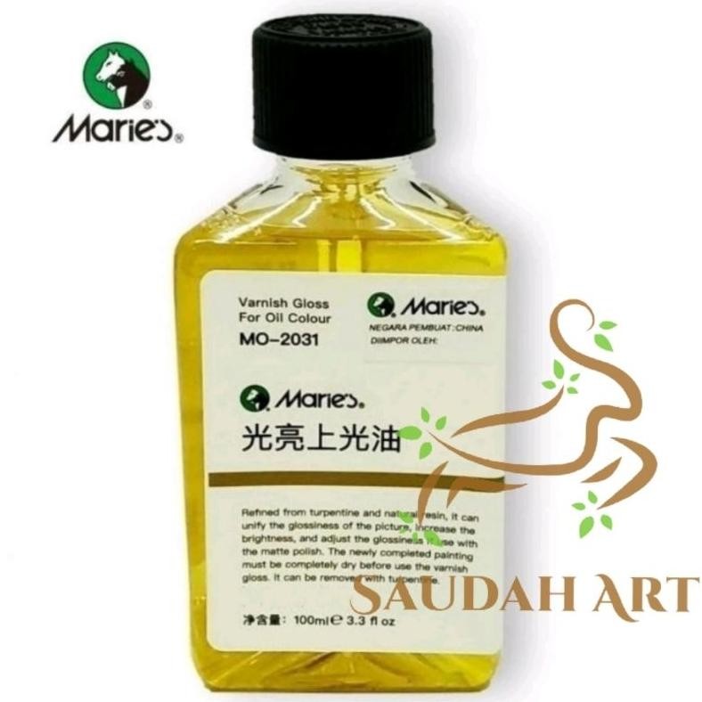 

Maries Varnish Gloss Oil MO-2031 100ml cairan pelapis pelapis akhir cat varnish AST